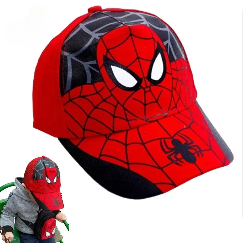 Spiderman Berretto da baseball Supereroe Periferico Ragazzi Ragazze Cappelli Puntelli Cosplay Cappello da sole Regalo per bambini Accessorio di moda 3-7 anni