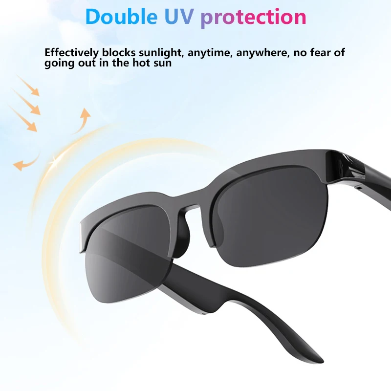 AI Smart Glasses AI Translation Bluetooth Conversation Recording Listening To Music Smart Sunglasses for Men Women Gift