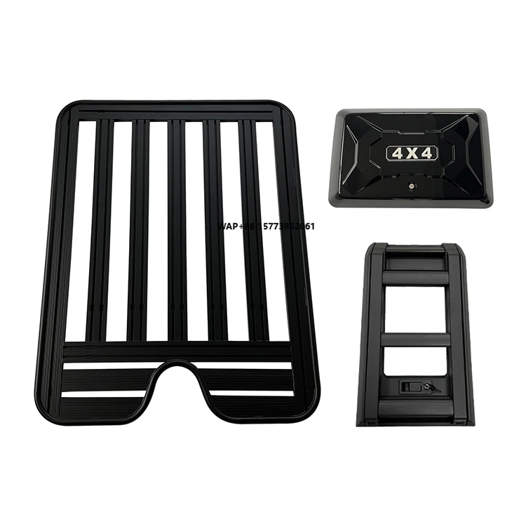 Car Aluminium Alloy Roof Rack Set for VinFast VF 3 Exterior Accessories Car Luggage Storage Rack Roof Platform Side Ladder Box
