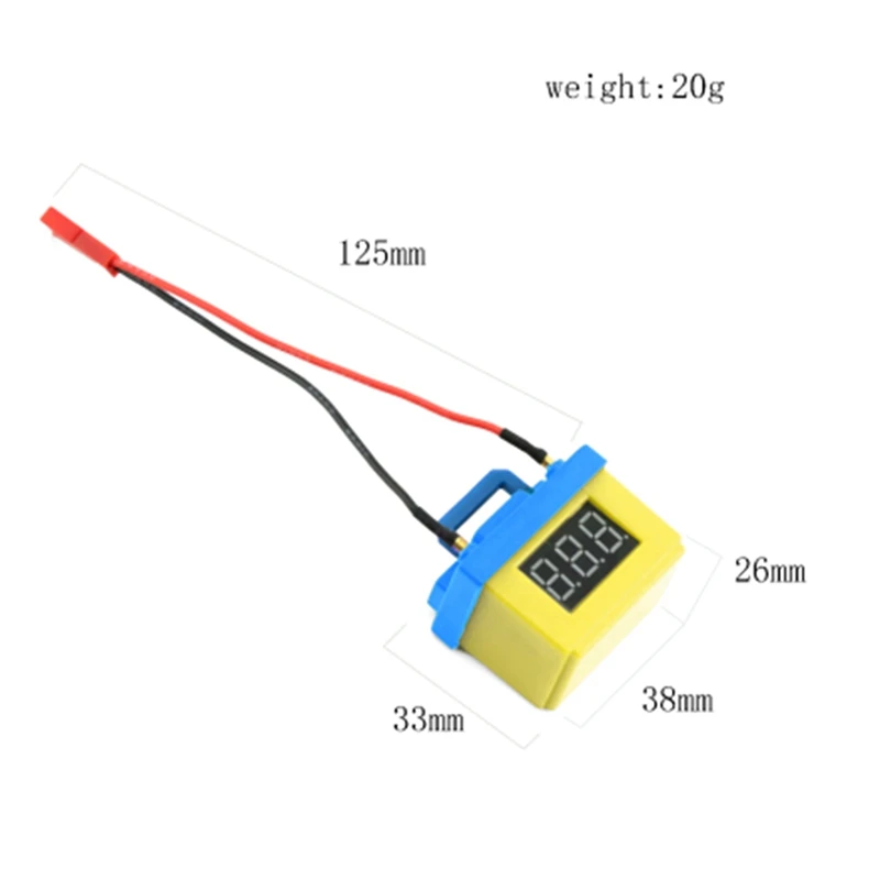 Simulated Lithium Battery LIPO Low-Voltage Alarm Garage Decoration Low Voltage Buzzer Alarm Durable Easy To Use