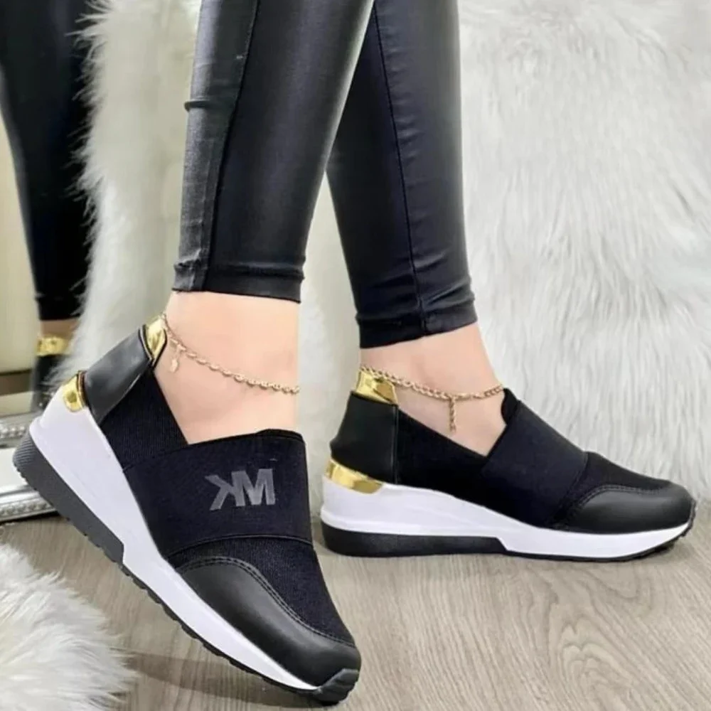 New Women Walking Shoes Air Cushion Non Slip Orthopedic Shoes Ladies Platform Shoes Women Mules Breathable Wedge Female Sneakers