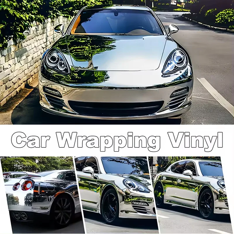 Bubble Release Metallic Car Wrap Vinyl Film 1.52x15m Roll Glossy Matte Full Vehicle Body Auto Decal