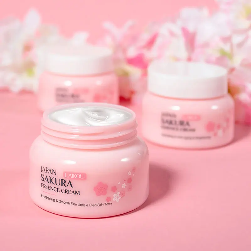 

2PCS Sakura Face Cream Hydrate Moisturizing Cherry Blossom Refreshing Essence Facial Lotion Emulsions Skin Care Korea Cosmetics