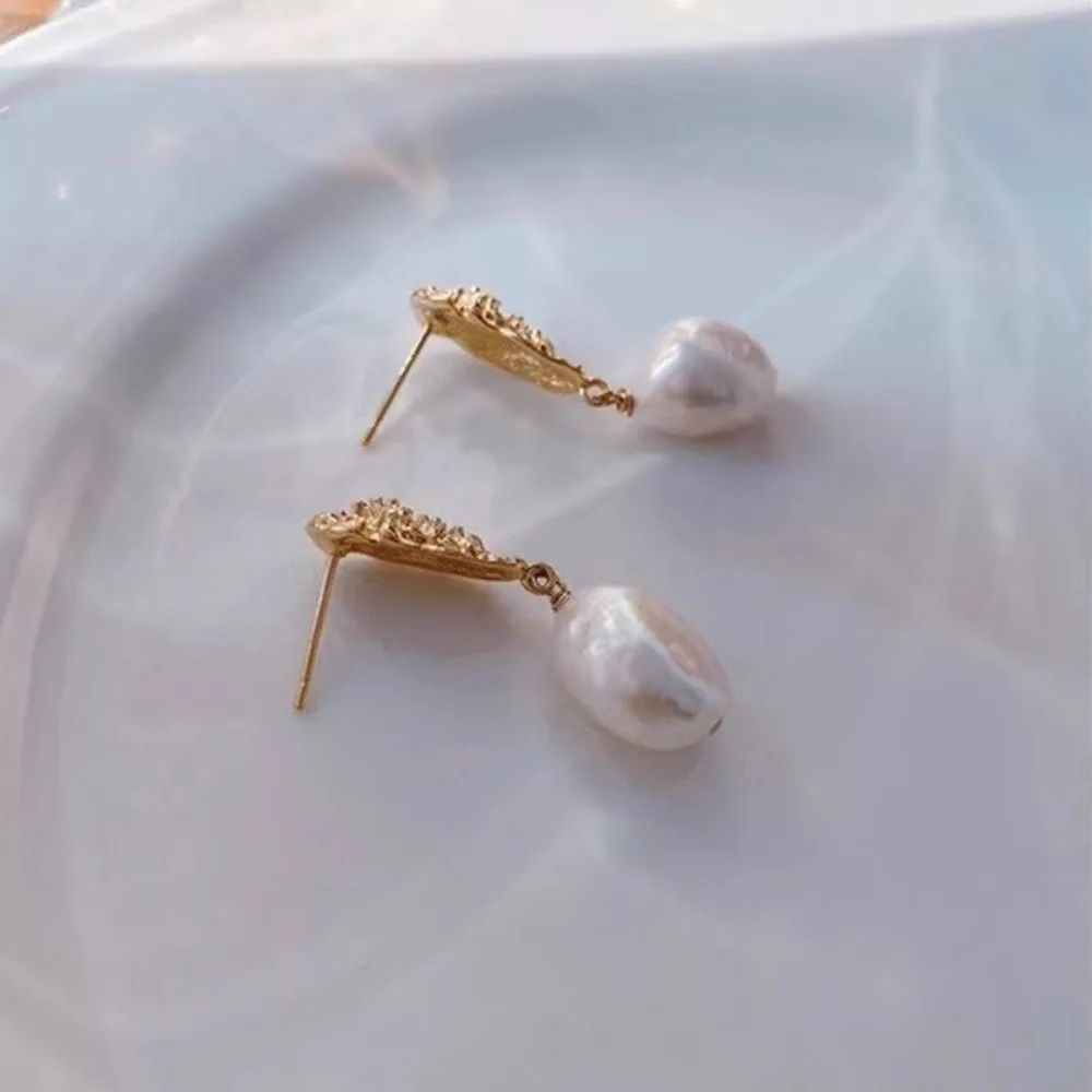 

6pcs DIY Pearl Accessories 925 Silver Stud Earrings Empty Holder, Fashionable Gold Silver Earring Holder, with 9-15mm Round