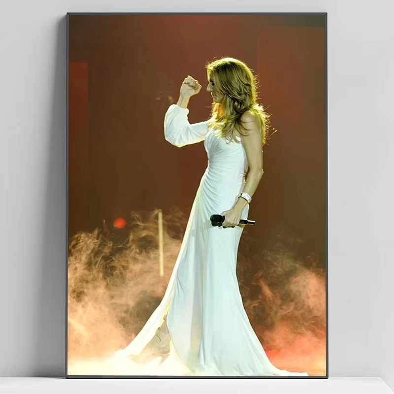 ملصق مغني ديون سي سيلين ، ديكور غرفة المعيشة ، فن ديكورات المنزل ، ملصقات لديكور الجدار ، لوحة قماشية #3