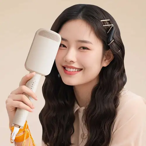 Imagen 2 del producto Plancha rizadora eléctrica de 32mm, herramienta automática de rizador de lana de cordero, rizador de ondas profundas de estilo francés de larga duración para mujer