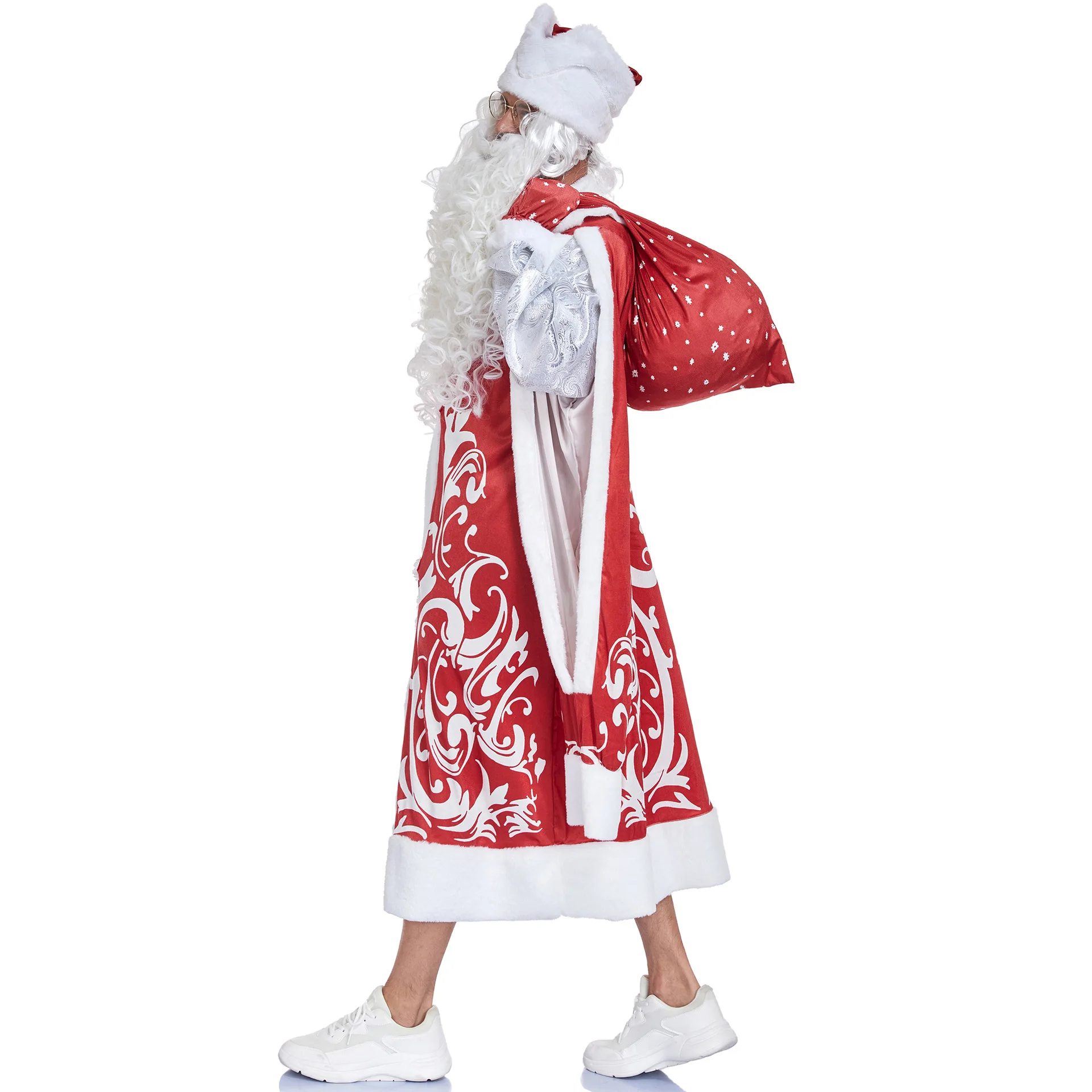 Costume de Père Noël Rouge ou Bleu – Ensemble Complet – photo 3