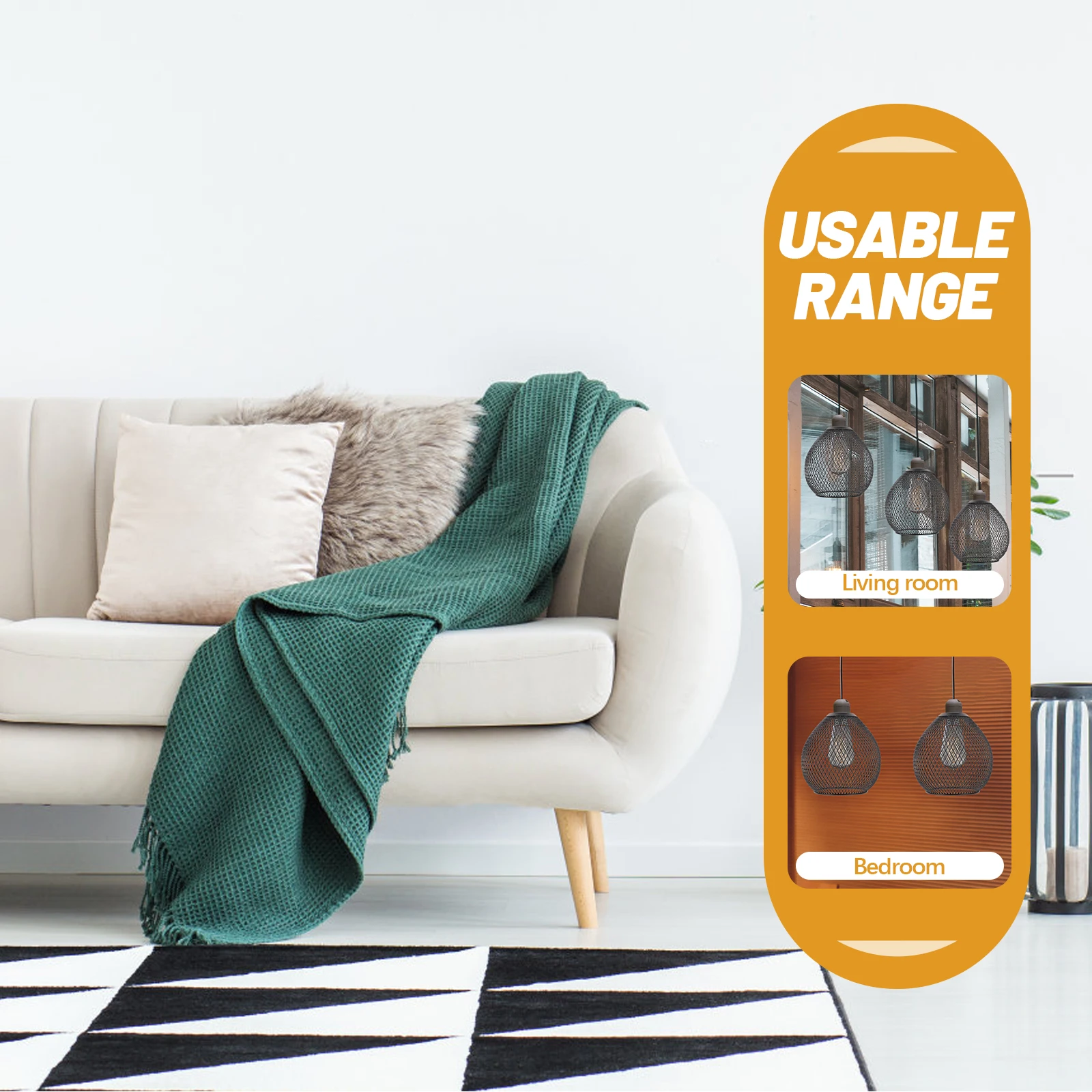 

Iron Wrought Pendant Lampshade 135x138mm Water Drop Durable Metal Vintage Light Cover Shades Household Outdoor Lighting