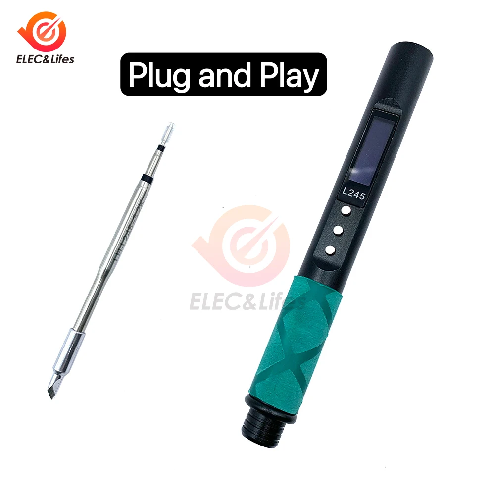 65W Smart Electric Soldering Iron Type-C USB DC+PD Dual Power Supplying Temperature Adjustment CNC Soldering Station For JBC245