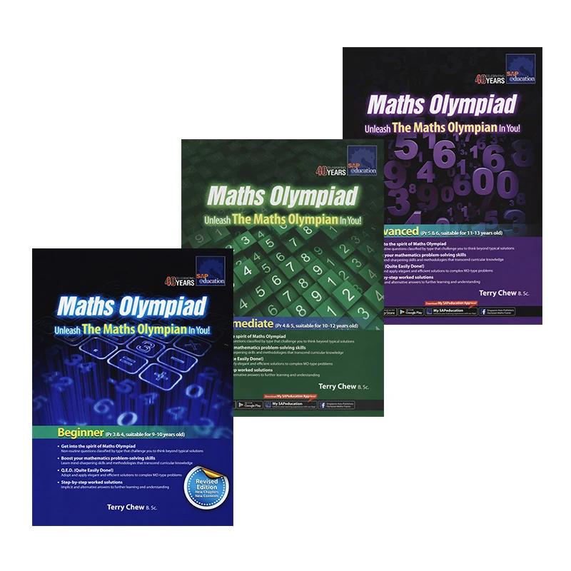 SAP Maths Olympiad Workbook Grade 1-6 Mathematical Thinking Training Exercise For 7-12Ages Children Learn Math Mathematics Books