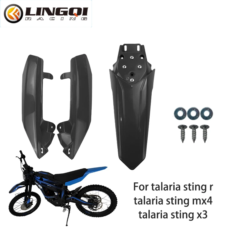 LINGQI RACING Motocyklowe plastikowe tylne siedzenia Boczne panele błotników Zestaw owiewek do skutera elektrycznego TALARIA Sting R MX4 X3