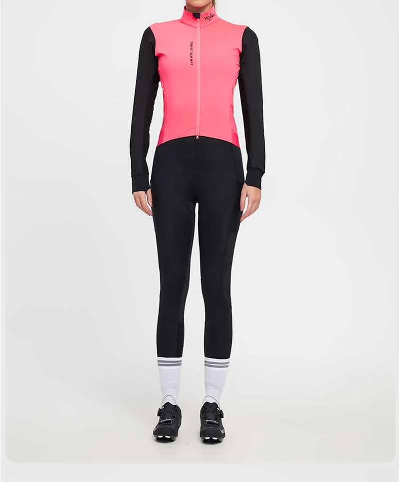 YKYWBIKE Damen Fahrradjacke 10-20 ℃ Outdoor-Sport, Rennrad-Trikot, winddicht, wasserdicht, Fahrradshirt, Fahrradbekleidung – Detail 16