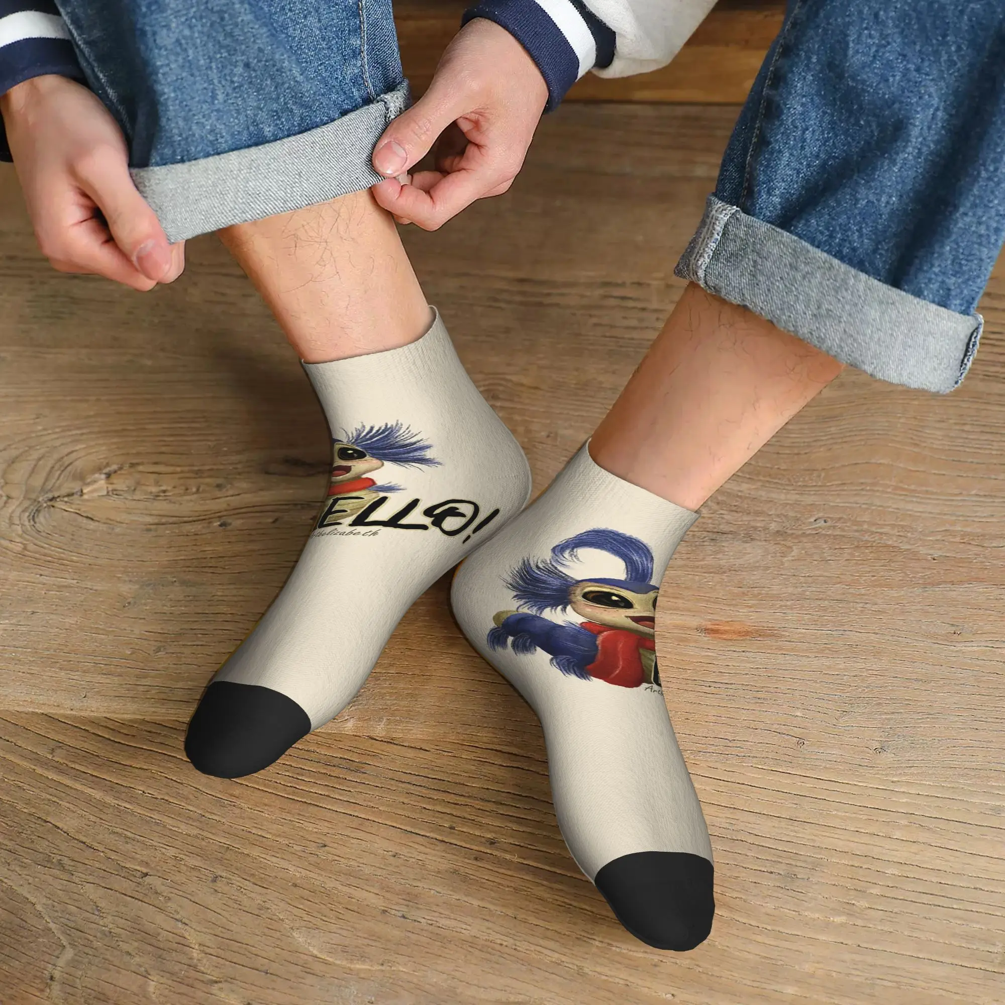 

Всесезонные носки с лабиринтами и червями в стиле Харадзюку, впитывающие пот спортивные носки средней длины, мягкие чулки в стиле хип-хоп для мужчин и женщин, подарки