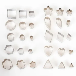 Edelstahlzucker -Keks -Pressestempel, Ambosser -Keksschneider, DIY Fondant Schimmelkuchen, Gebäckdekoration, Kochzubehör, 30 Prozent pro Schachtel 8 Hauptverkäufe Süßwarenscheibenkuchen - №2