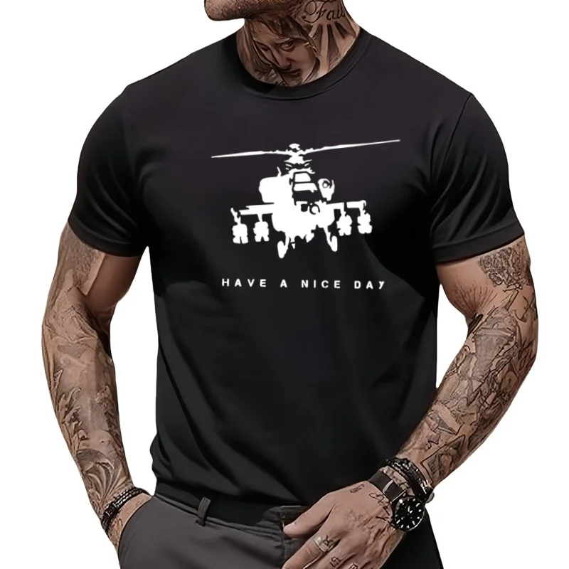 T-shirt Banksy Have A Nice Day pour hommes et femmes, T-shirt Chopper Art Graffiti, T-shirt pour hommes, Cadeau, Vente chaude