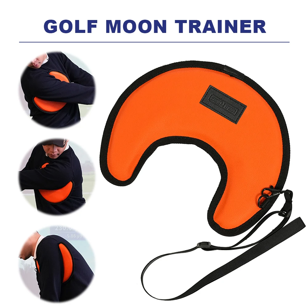 

Golf Swing Trainer Moon Shaped Fixed Arm Swing Training Golf Swing Training Aid Swing Correcting Trainer Tool for Men and Women