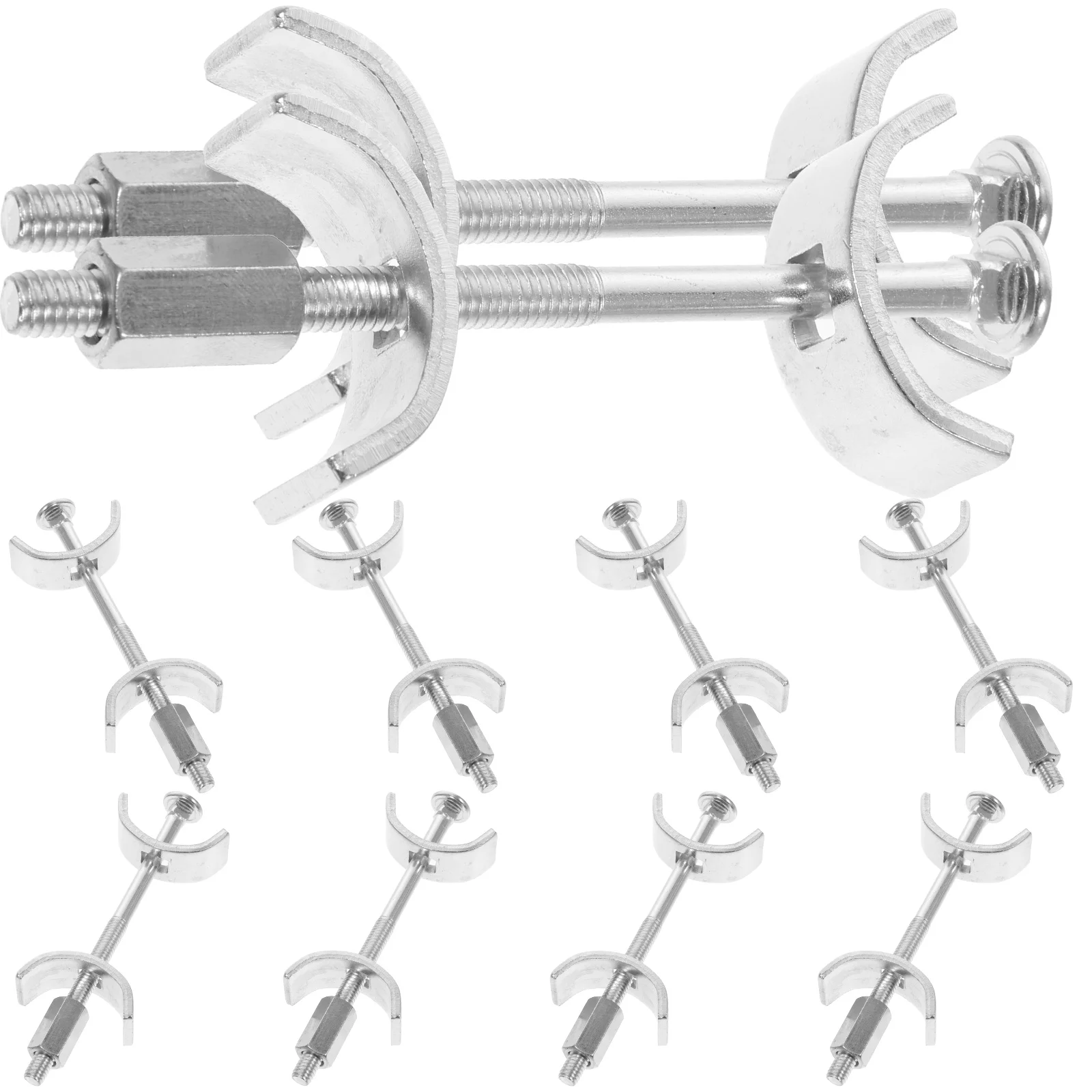 

12 Countertop Connectors 100mm Galvanized Steel Benchtop Joiner Strong Stability Durable Material Furniture Accessories Kitchen