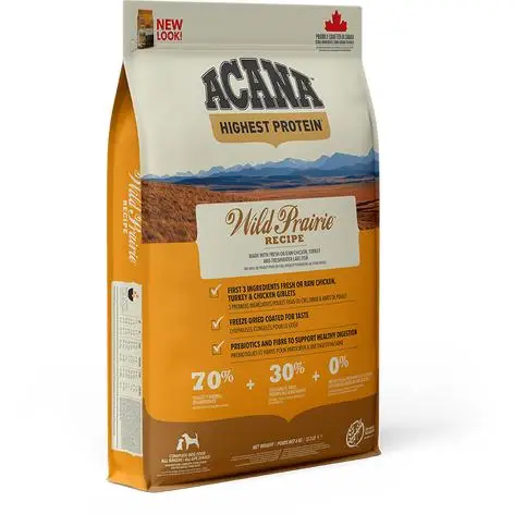 Acana Wild Prairie 11.4 Kg - Alimento natural para perros de alta calidad y proteína abundante en la pradera