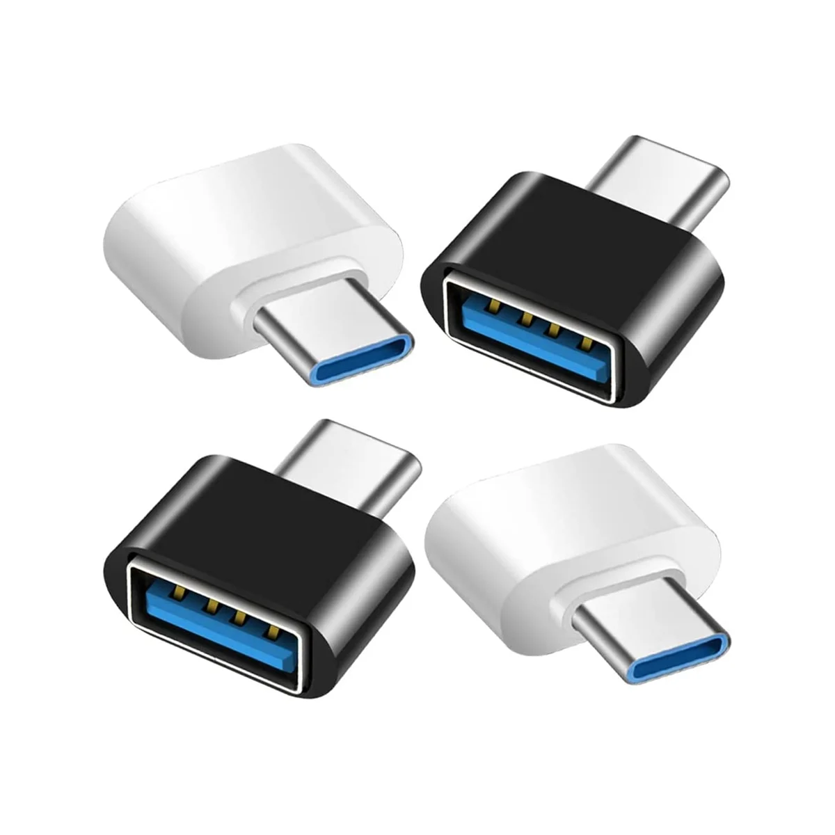 USB C to USB Adapter, USB C to USB 3.0 OTG Adapter, USB Female to USB-C Male Compatible for MacBook Pro, Samsung Galaxy