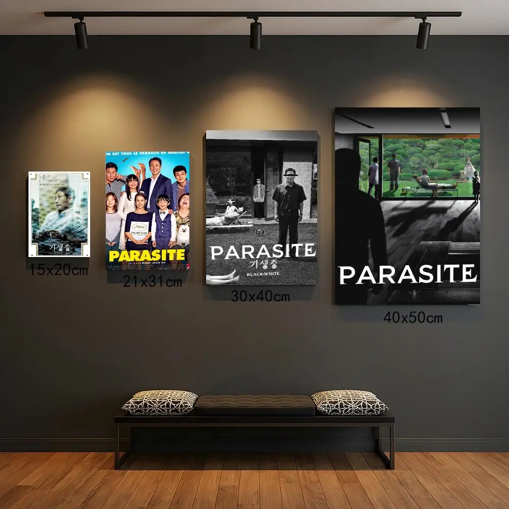 classic movie P-Parasite-E Poster Self Adhesive Wall Decor for Modern Home Cafe Office and Bar