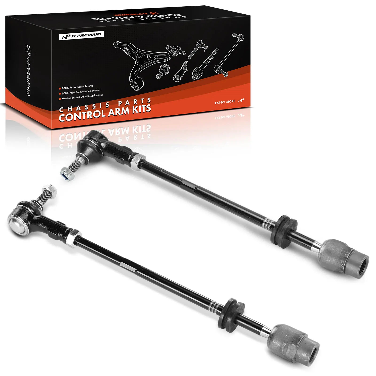A-Premium 2x Front Inner Steering Tie Rod End for Volkswagen Jetta Golf 1993-1999 Cabrio 1995-1999 Corrado 1990-1995