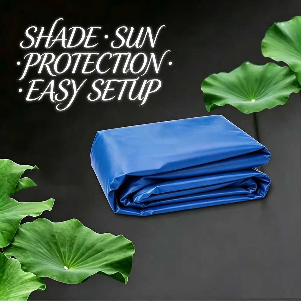 A Klein blue outdoor tent side guard fabric, thickened and wear-resistant sunshade fence, suitable for folding tents
