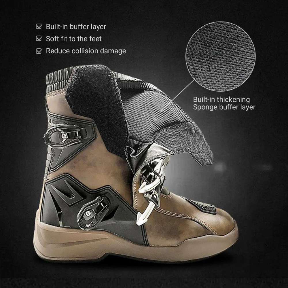 Motorcycle Riding Boots Off-road Riding Boots Waterproof Breathable And Anti Fall Riding Shoes Outdoor Sports Protective Boots