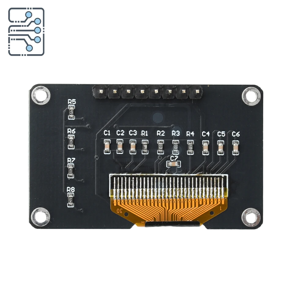 Tela OLED de 0,96 polegadas IIC Branco/Azul 12864 com 4 Botões Display OLED SSD1306 SSD1315 Display OLED I2C para Arduino