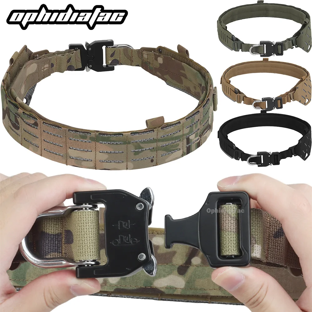 OPHIDIAN 2-layer quick-release ARC Hunting Belt Metal Buckle Combat Belt Light MOLLE Outdoor Airgun Belt Equipment