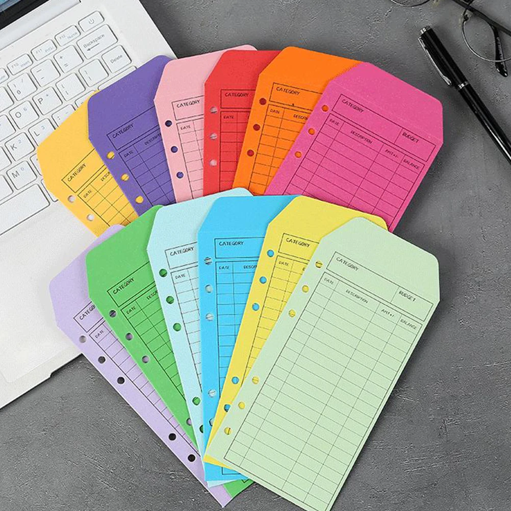 

36pcs Colorful Budgeting Bulk Reusable Cash Handling For Small Business Retailers Restaurants Assorted Colors Secure Cash