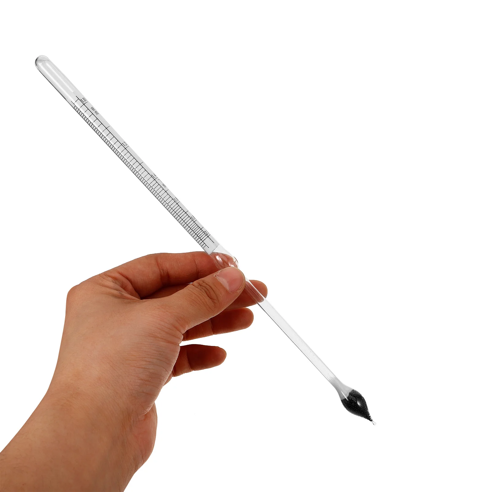 Salt Scale Hydrometer Glass Material Accurate Meter Liquid Measurement Tool for Fish Tank Aquarium Brewing