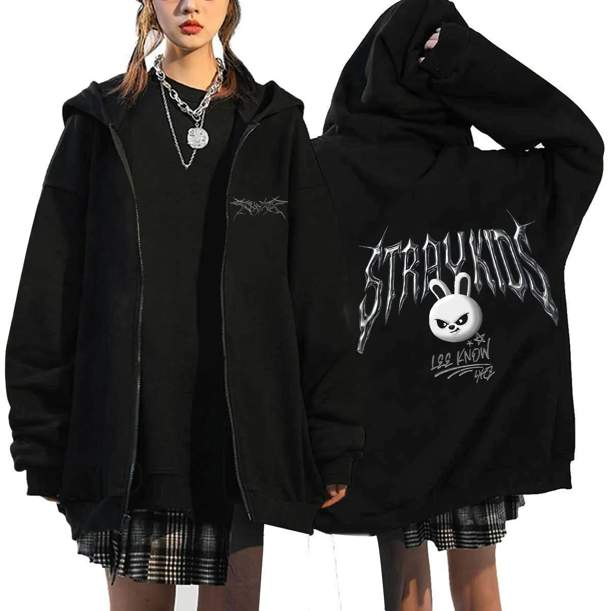 Bluza z kapturem na zamek błyskawiczny w stylu koreańskim DominATE World Tour, oversize, damska i męska, Harajuku, streetwear, hip hop, kurtka z kapturem na zamek.