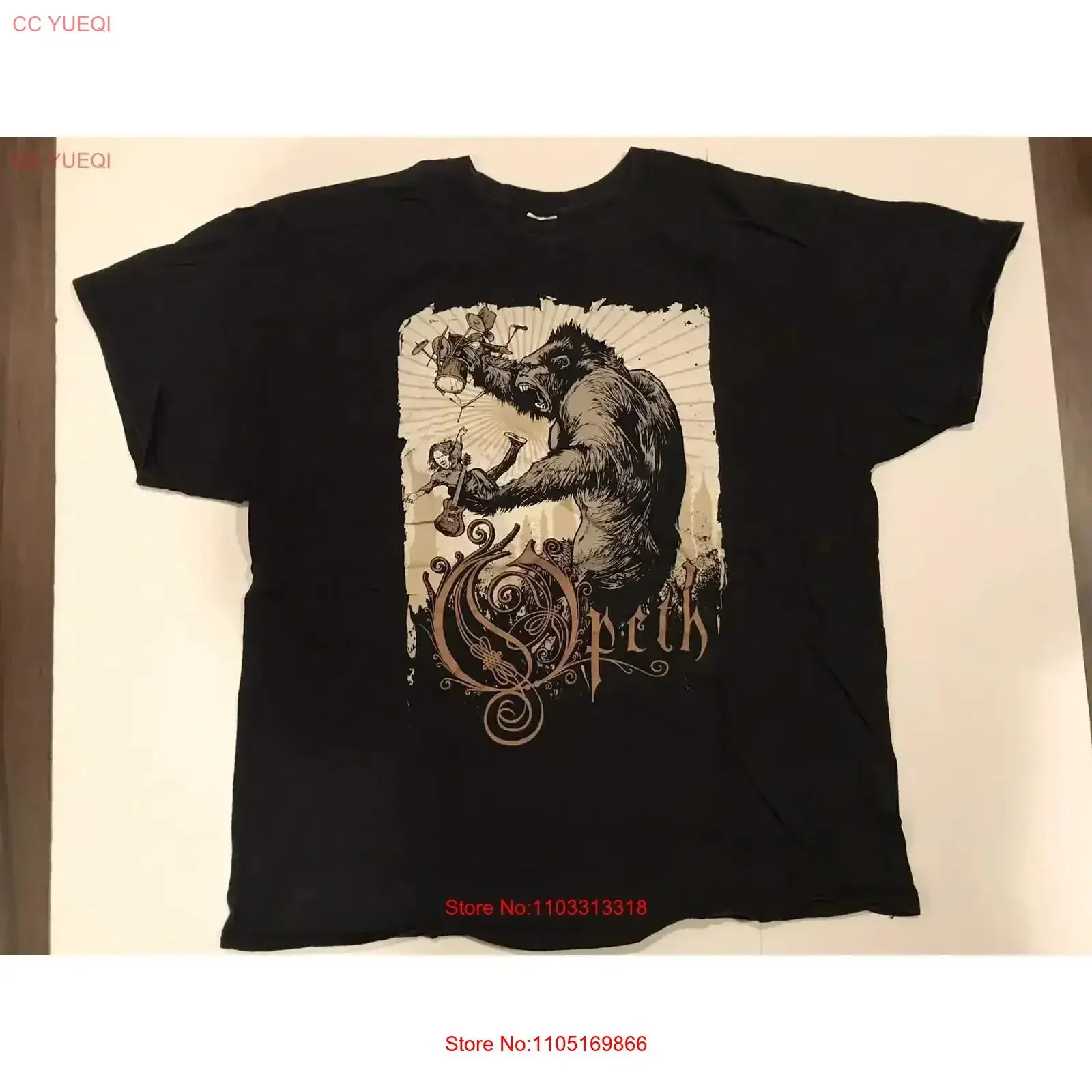 OFFICIAL 2016 Opeth Radio City Concert Event T SHIRT NYC October 1 Metal RARE XL vintage Washed homme Breathable Slightly