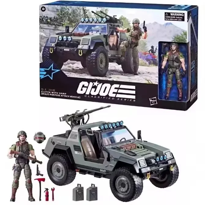 Figura de ação em estoque G.I. Joe Gi Joe Classified Series 6" 112 119 Clutch Vamp Multiuso Modelo de veículo de ataque Brinquedo Hobby Gif