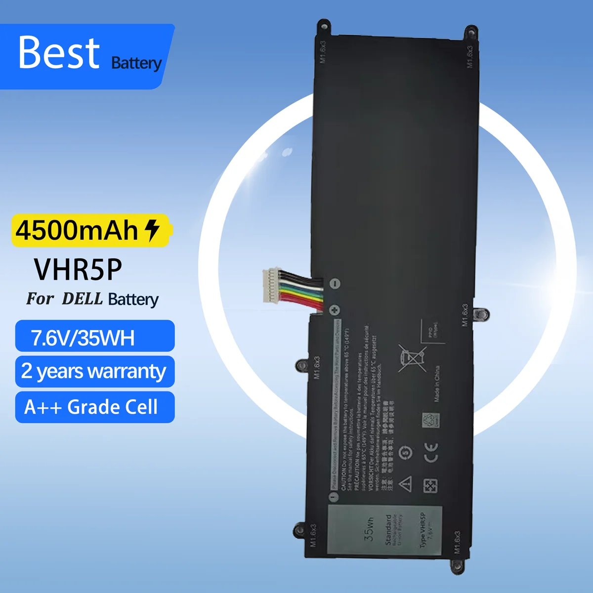 

Аккумулятор для ноутбука VHR5P для ноутбука Dell Latitude 5175 5179, планшета RHF3V 0RHF3V XRHWG 0XRHWG PRR5V 0PRR5V ZYVP1