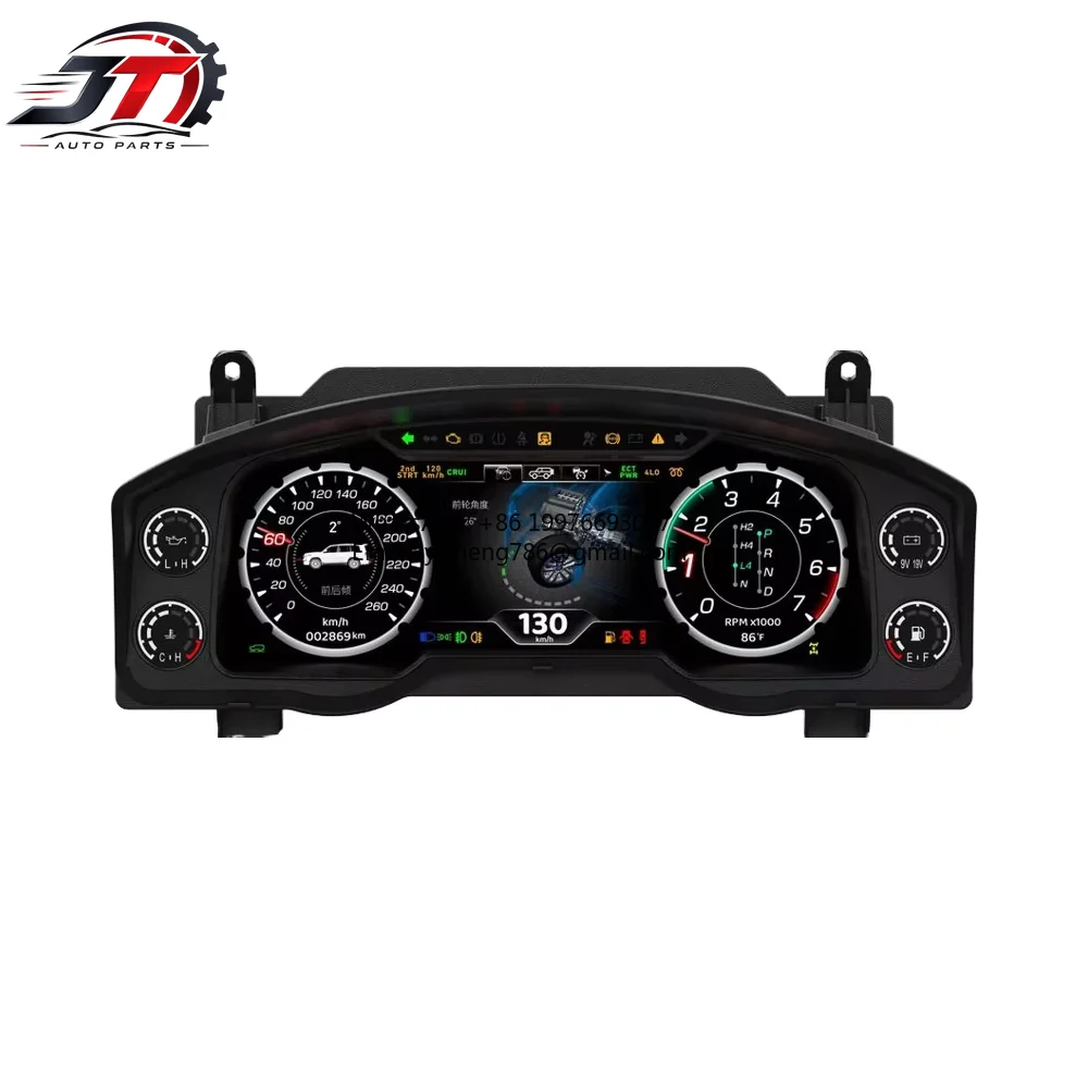 JT WEIJUNPRO 12.3 Inch Digital Dashboard Instrument Cluster New Condition Speedometer Panel For Toyota For Land Cruiser 2008-201