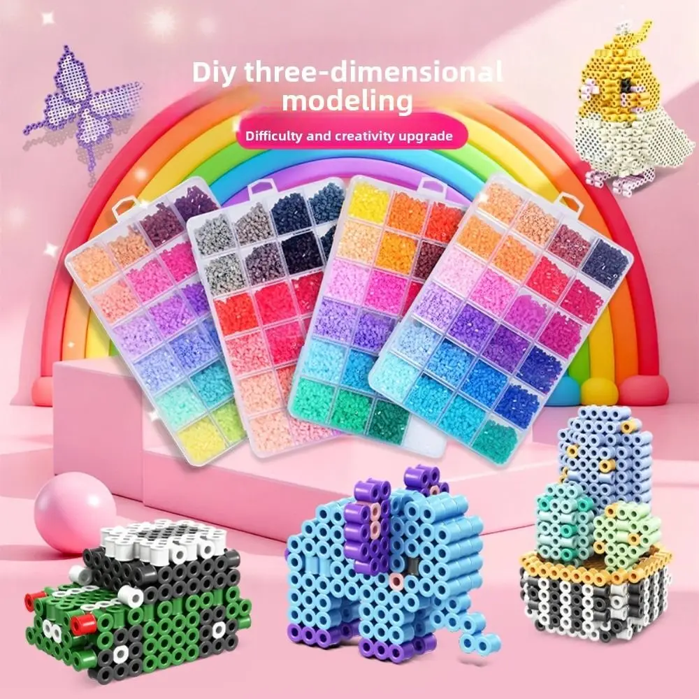 

Colorful Bean Splicing Material Package DIY Ironing Paper Bean Splicing Tool Pegboard Sheets Iron Iron-on Bead Craft Kit