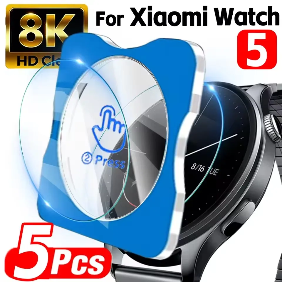 Screen Protector for Xiaomi Watch S5 S4 41mm Ultra-HD Tempered Glass Easy to Install Protective Film for Mi Watch S5 Smartwatch