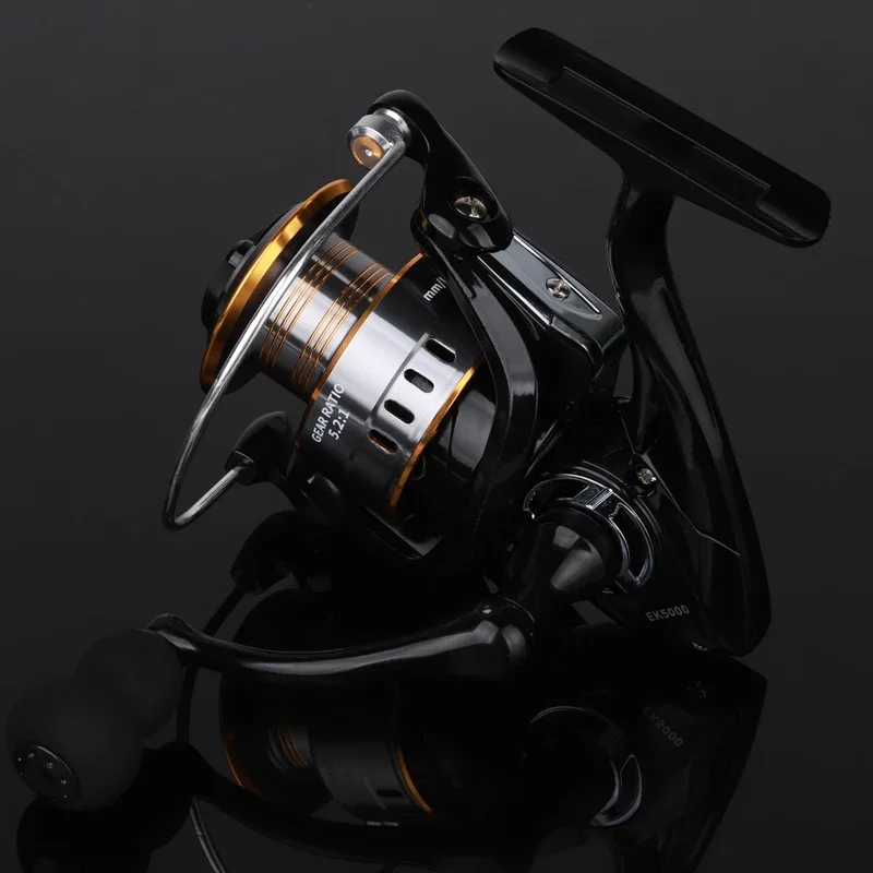 Rooblinos HE Spinning Reels Ultralight Metal 5.2:1 Gear Ratio 1000-7000 Saltwater Or Freshwater Big Max Drag Fishing Reels 썸네일 4