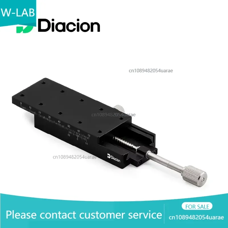 Diacion WELC90 Manual Linear Stage Aluminum Alloy High Durability Dovetail Guide 35mm Travel 30m Accuracy Universal