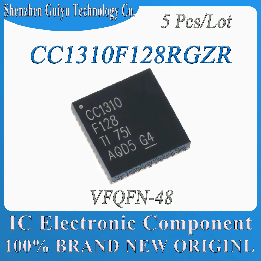 

5 Pcs/Lot CC1310F128RGZR CC1310F128RG CC1310F128 CC1310F CC1310 VFQFN-48 IC Chip