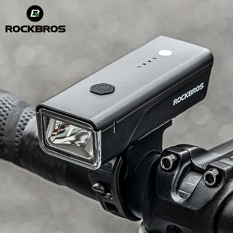 ROCKBROS Lampka rowerowa 260LM 1500mAh Kierownica Type-C Akumulatorowa latarka LED Lampka rowerowa Wodoodporne akcesoria rowerowe