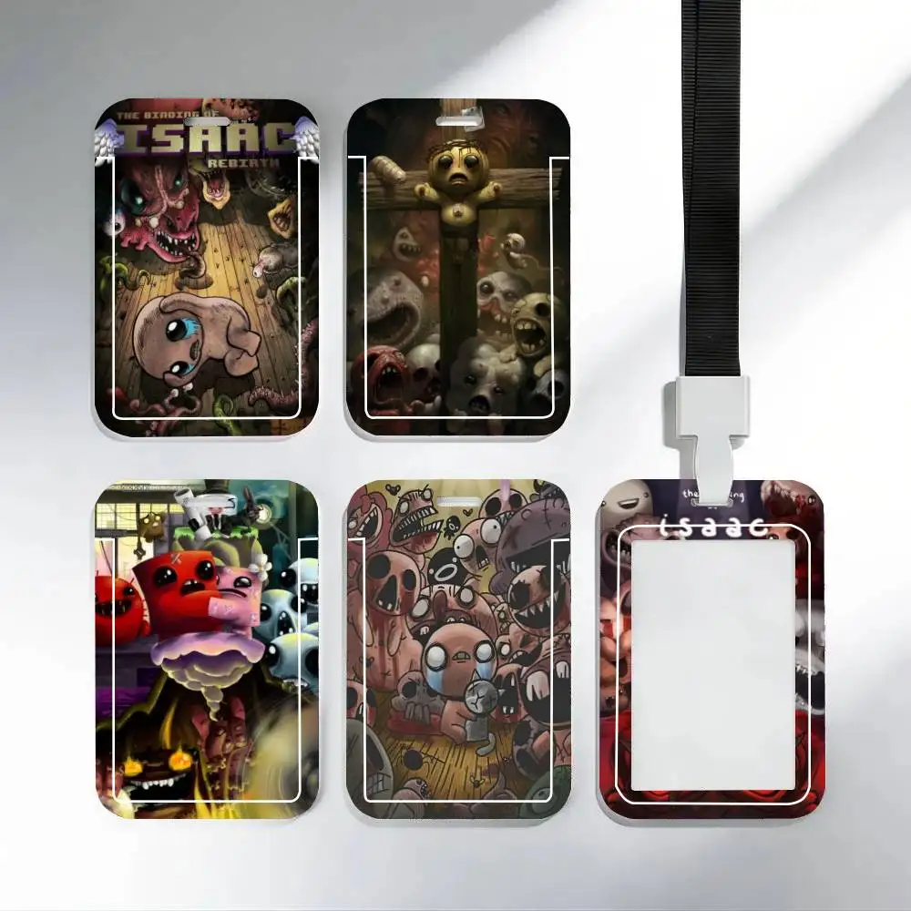

Держатель для ID-карты Game Binding Of Isaac с ремешком на шею, подвеской, бейджем для двери, шнурком и брелоком для ключей, для рабочего пропуска