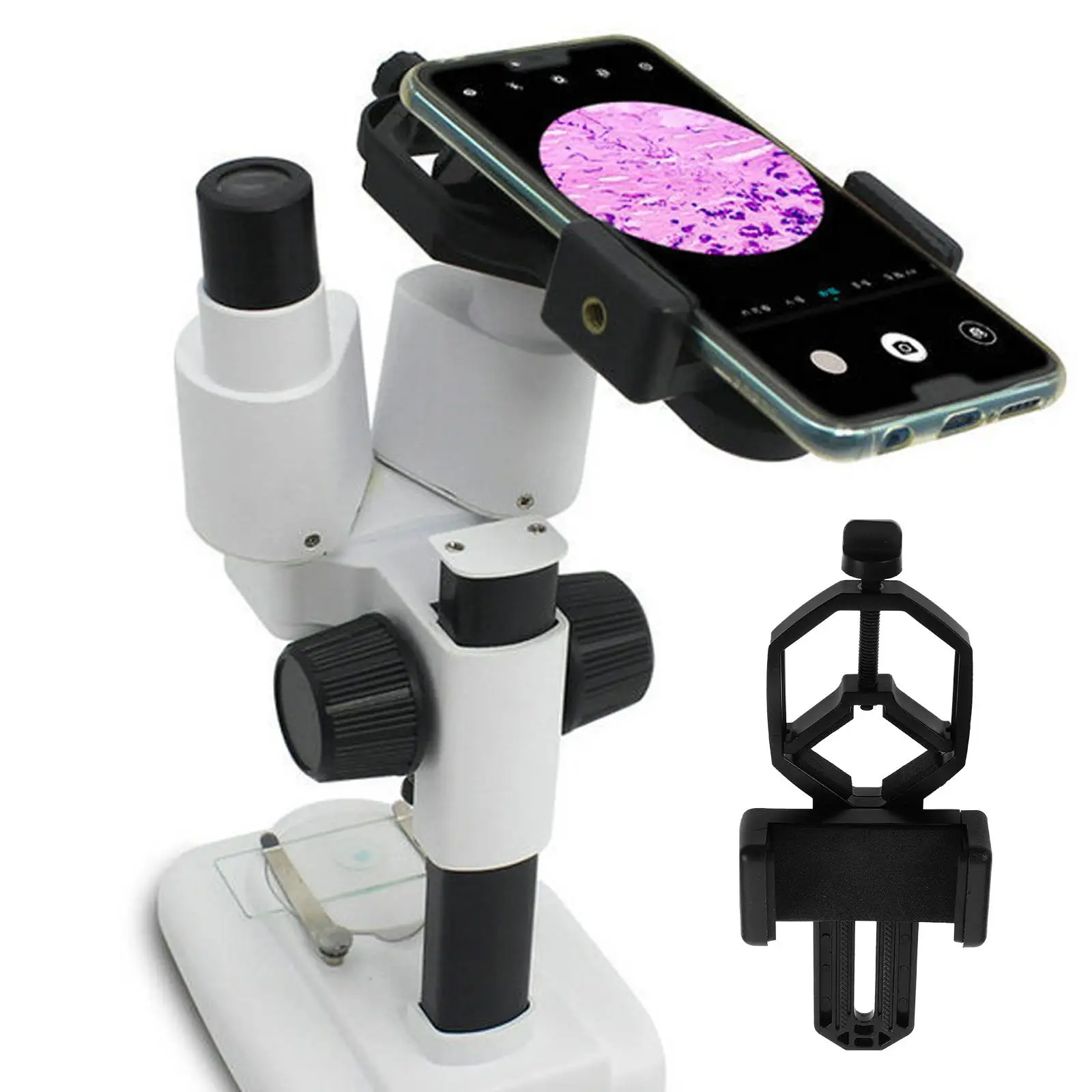 61Mm 93Mm Portable Phone Telescope Holder Microscope Photography Clip Monocular Bracket For Camera Telescopic Device Smartphone