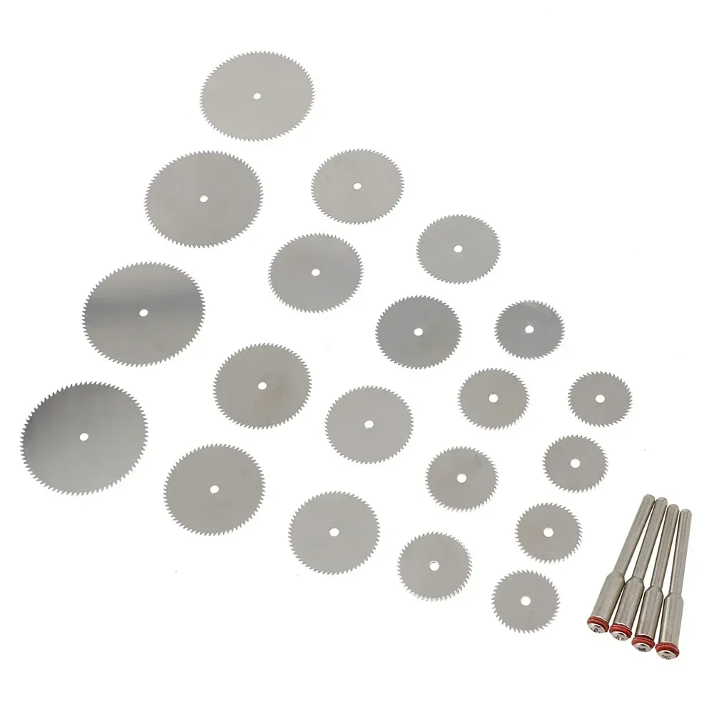 24 pz/set Lame Per Sega Circolare Dischi Da Taglio HSS Ruota Da Taglio Per Legno Per Plastica Legno Noce PVC Tagliatubi Utensile Rotante NUOVO