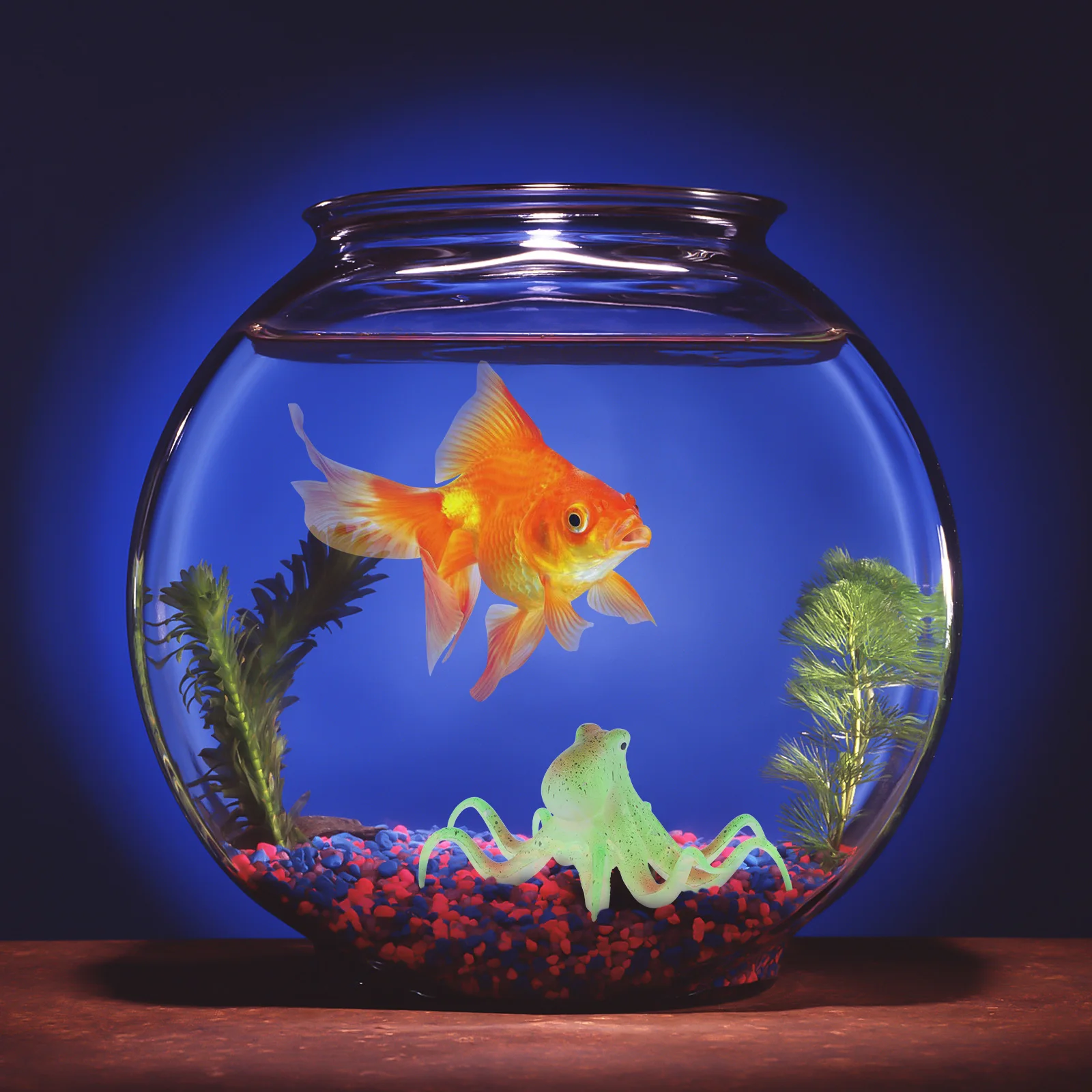 

Glowing Silicone Cuttlefish Aquarium Ornament Fish Tank Decoration Landscape Supply Underwater Craft Home Office Decor