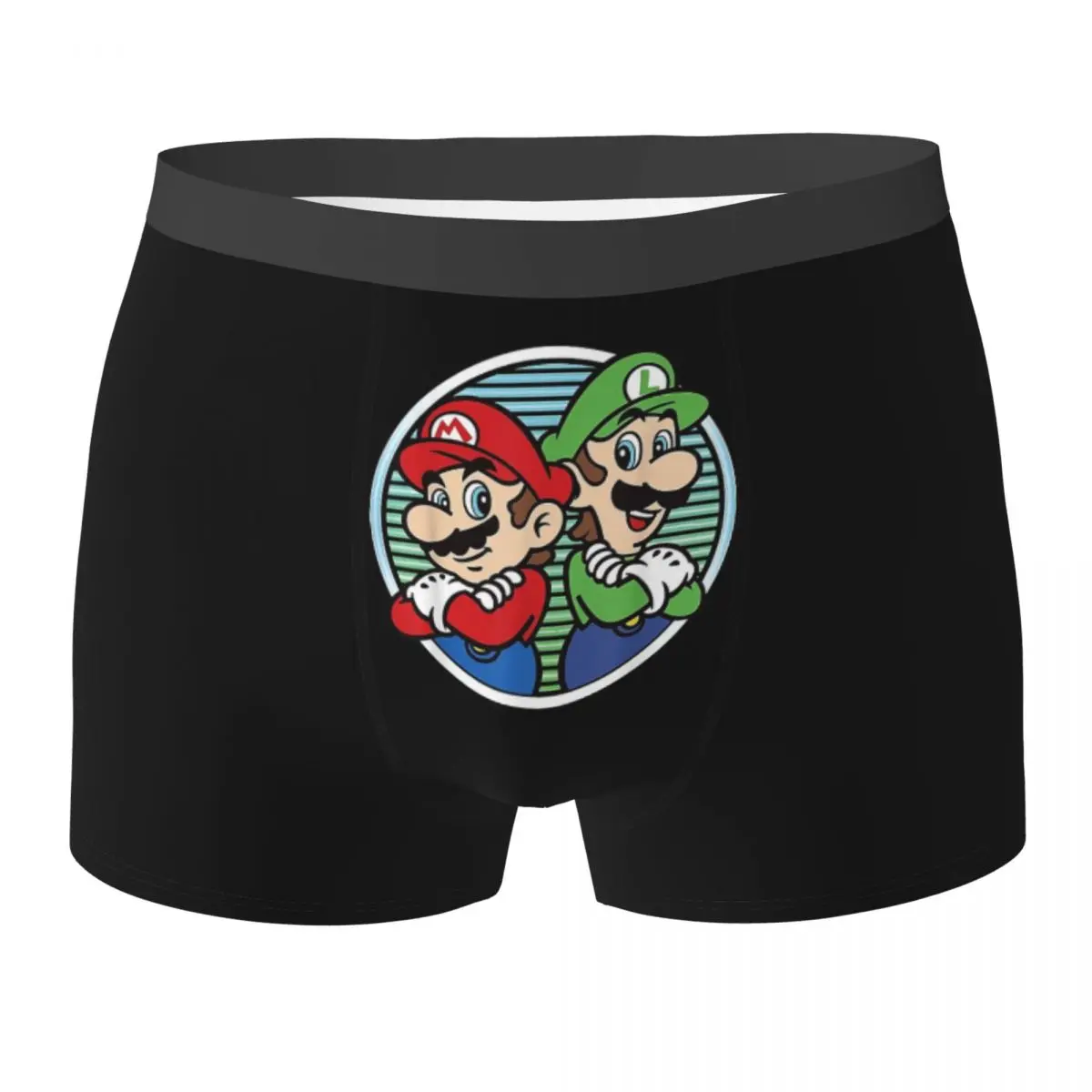 Boxer Underpants Shorts Super-Mario Anime Panties Men Ventilate Underwear for Homme Man Boyfriend Gift