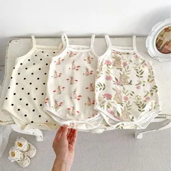MILANCEL 2024 Summer Baby Clothes Camisole One Piece Toddler Boys Bodysuit Infant Outfit