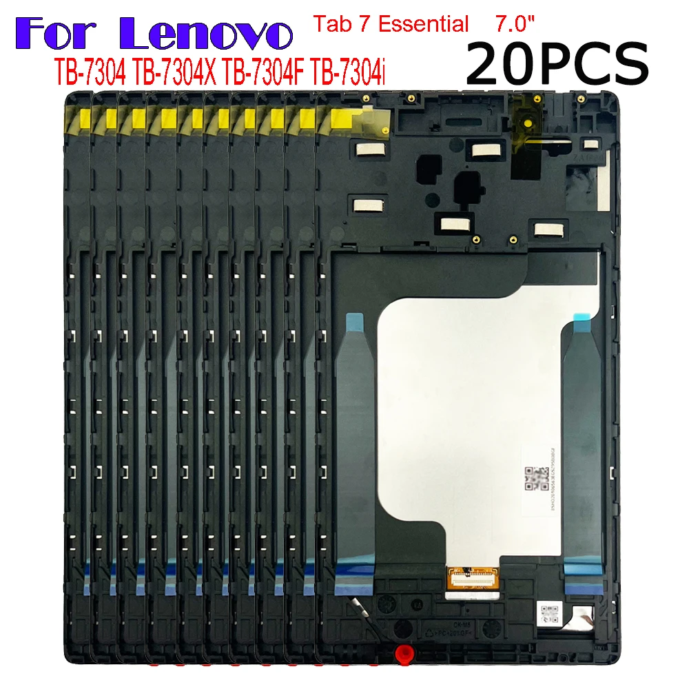 20PCS For Lenovo Idea Tab 4 TB-7304X TB-7304 TB-7304F TB-7304i With Frame LCD Display and Touch Screen Digitizer Assembly