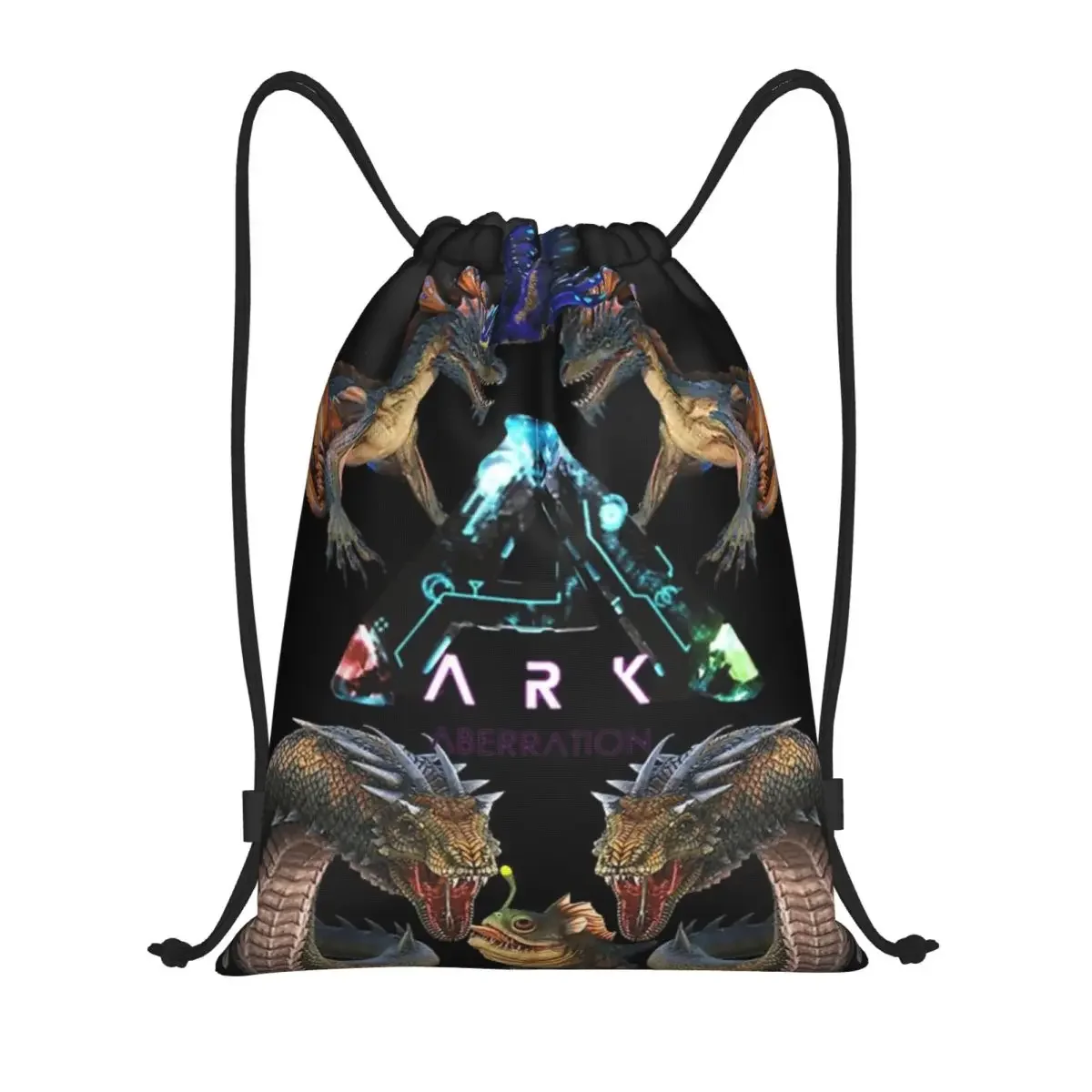 Ark Survival Evolved Aberration Drawstring Back Pack Bag Travel Storage Package Teenagers Beach Tote Bag School Sport Shoe Bag